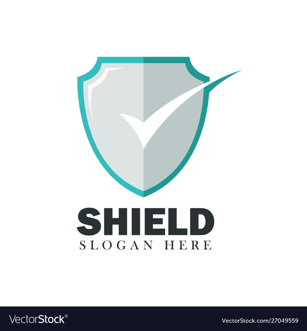 Shield security design element emblem concept
