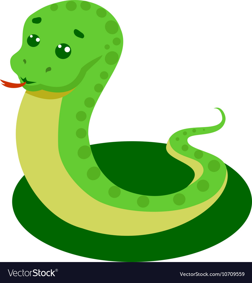 Snake on a white background Royalty Free Vector Image