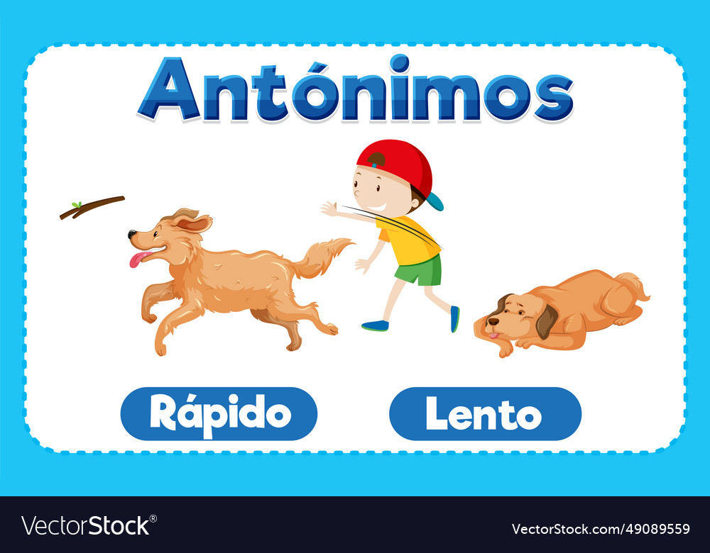 Spanish language education rapido and lento