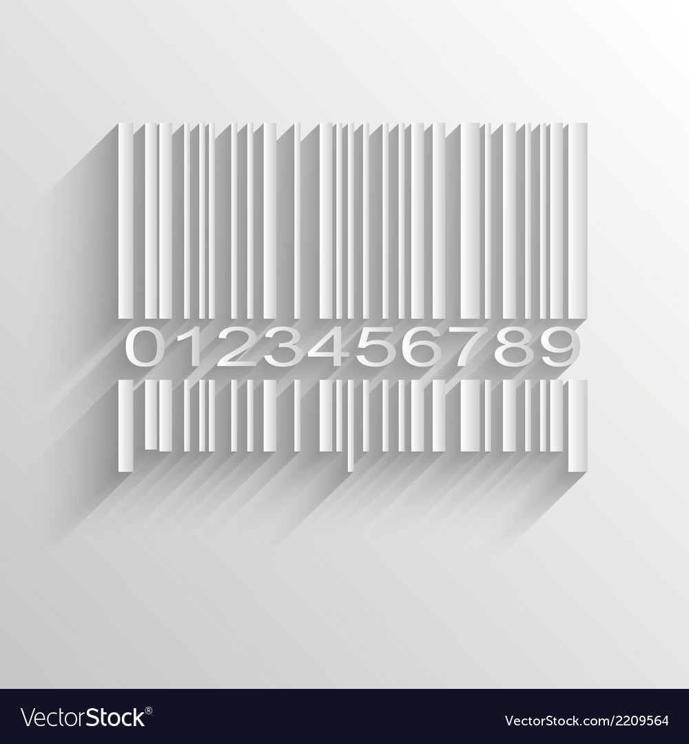 Barcode Scan with White Background