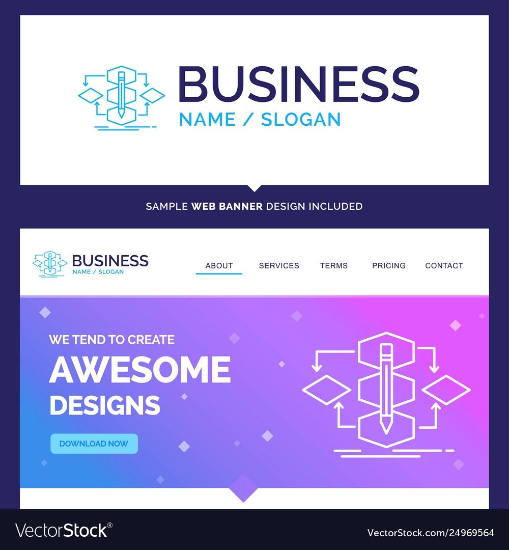 Beautiful business concept brand name algorithm vector image Beautiful business concept brand name algorithm
