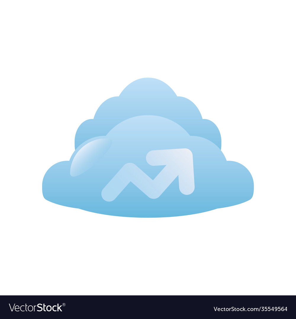 Digital marketing cloud computing data Vector Image Digital marketing cloud computing data