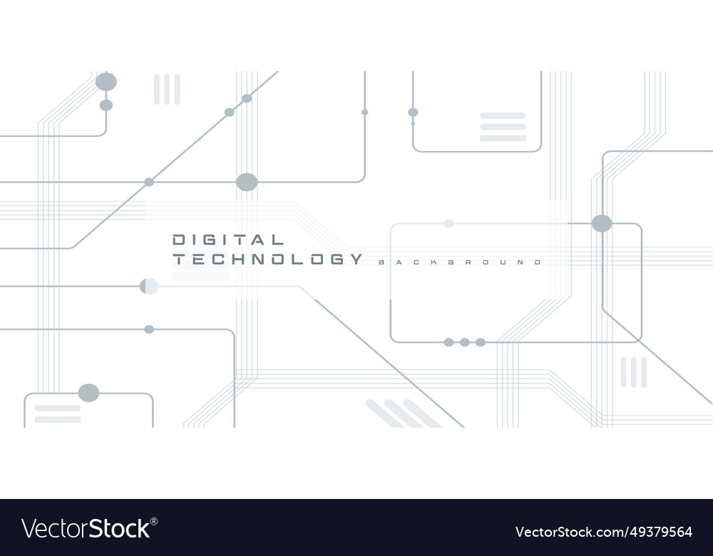 Digital technology futuristic internet network ai vector image Digital technology futuristic internet network ai