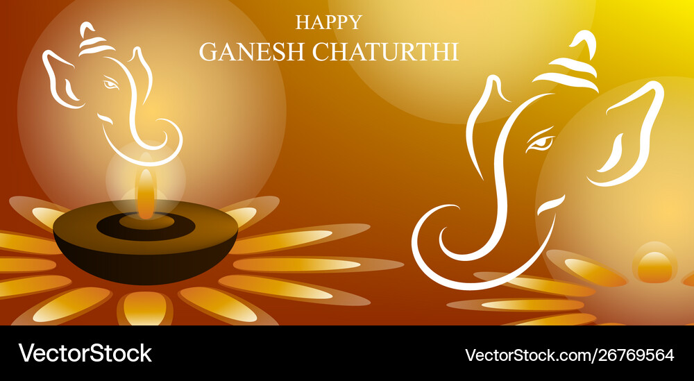 Ganpati Bappa Background Vector Images 13