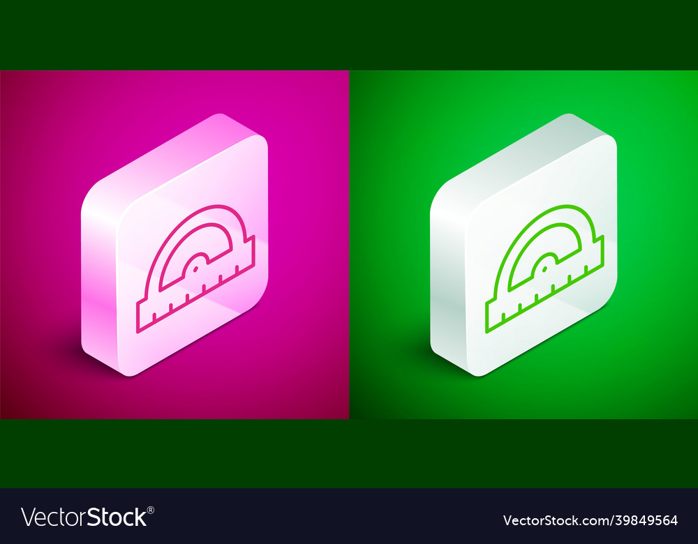 Isometric line protractor grid for measuring vector image Isometric line protractor grid for measuring