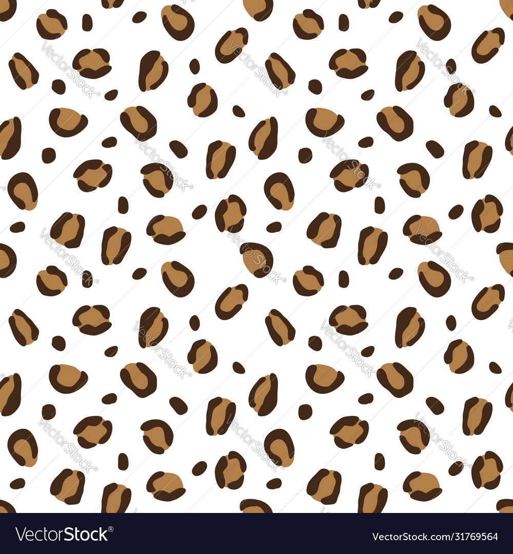 Leopard seamless pattern background Vector Image Leopard seamless pattern background
