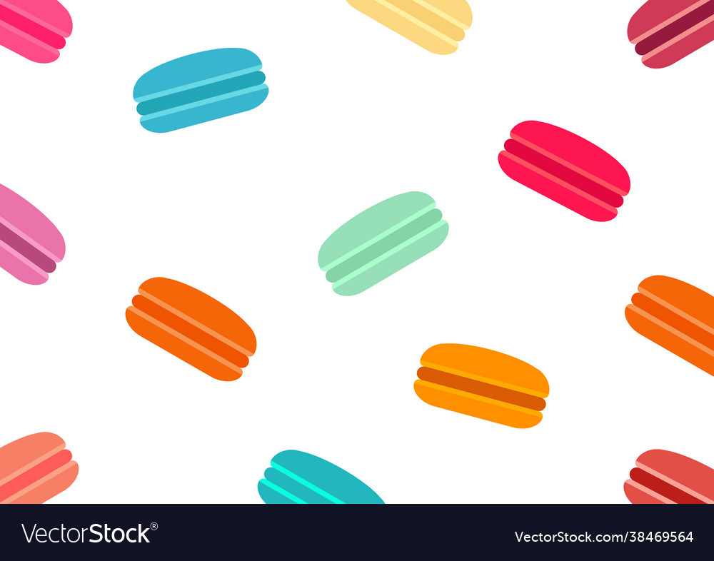 Macaron background with colorful design Vector Image Macaron background with colorful design