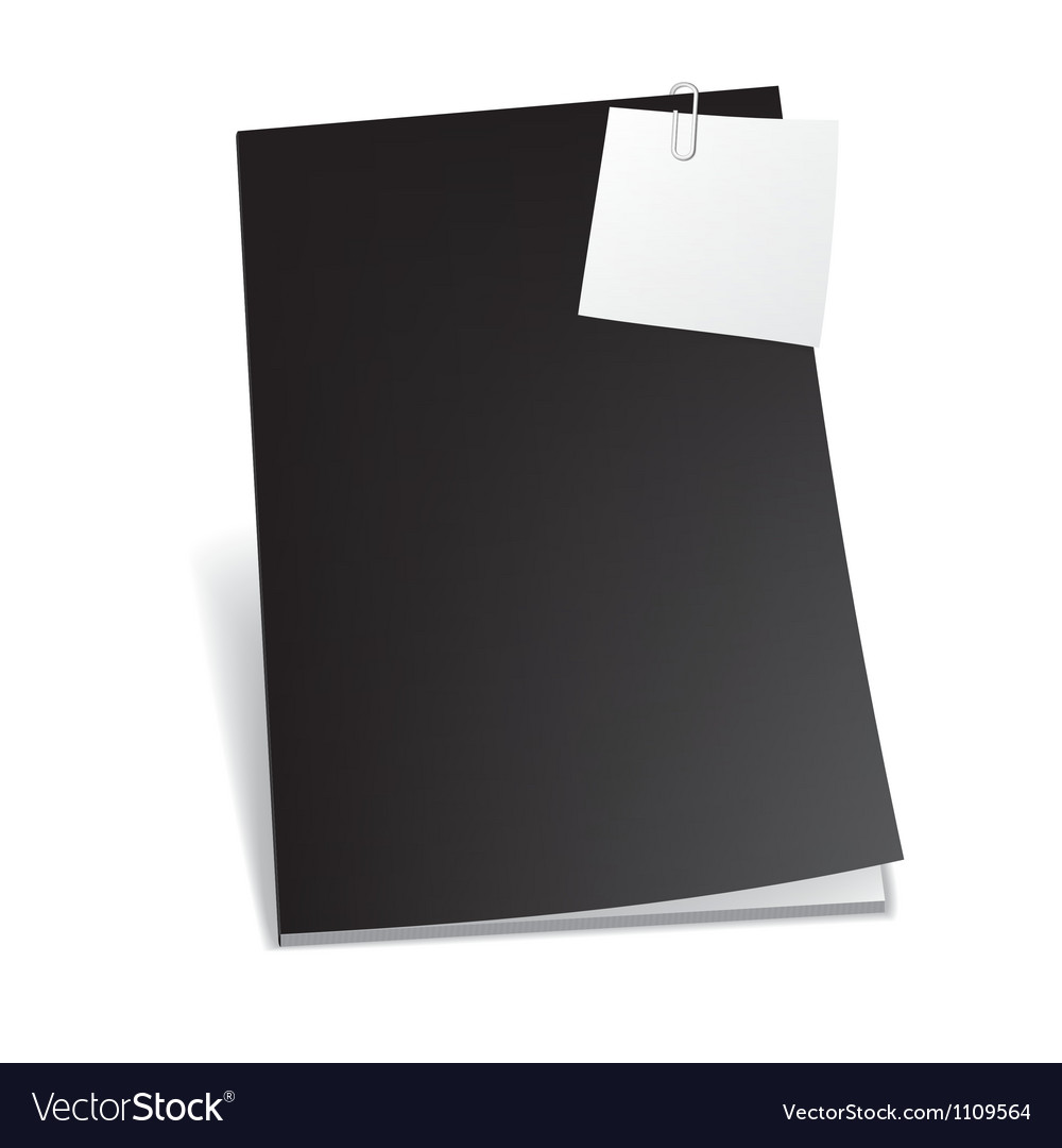 magazine blank page template for design layout vector image