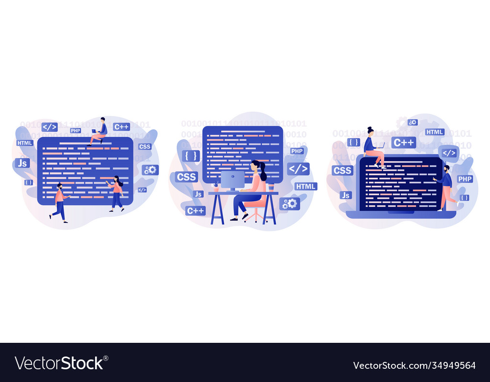 Programmierung und technische Entwicklung vector image Programmierung und technische Entwicklung