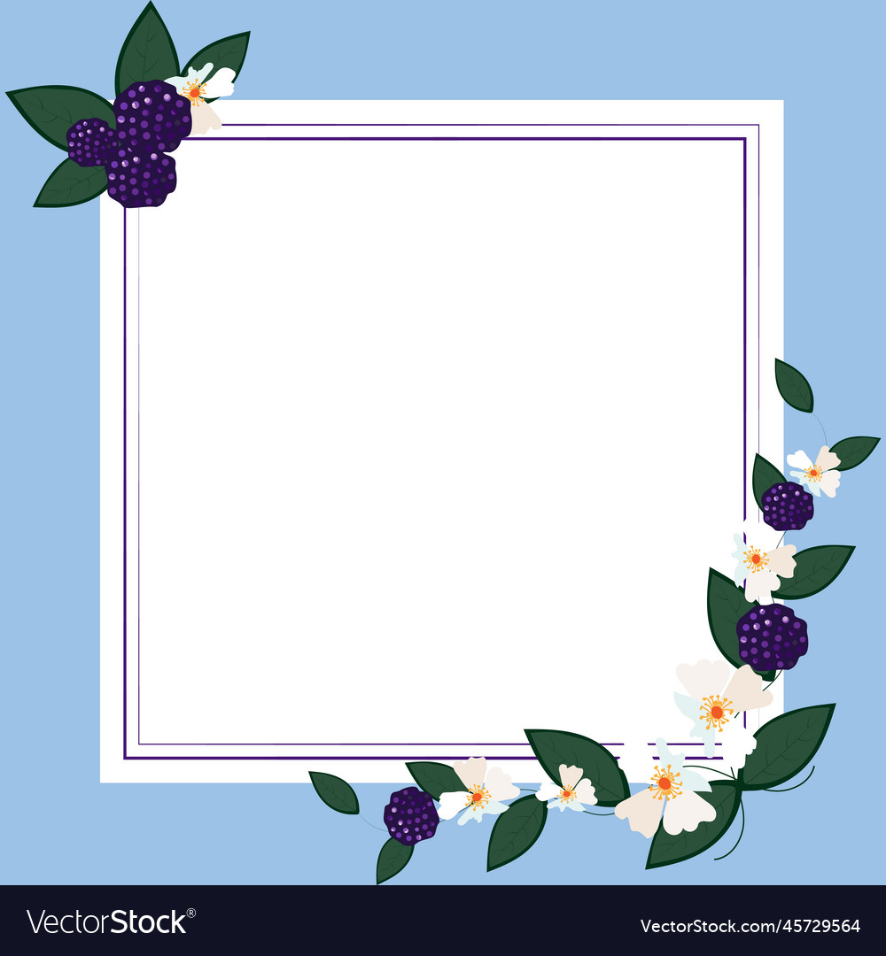 Text frame surrounded with assorted flowers Vector Image Text frame surrounded with assorted flowers