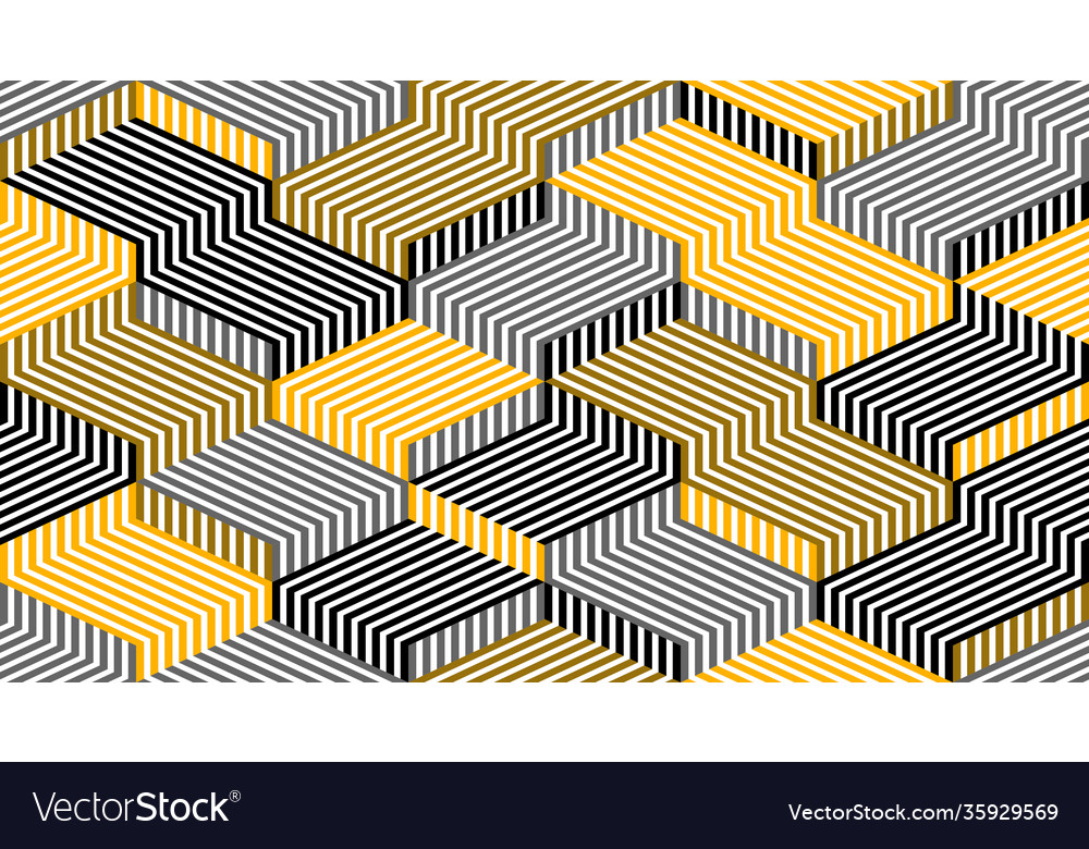 3d dimensional lined cubes seamless pattern vector image 3d dimensional lined cubes seamless pattern