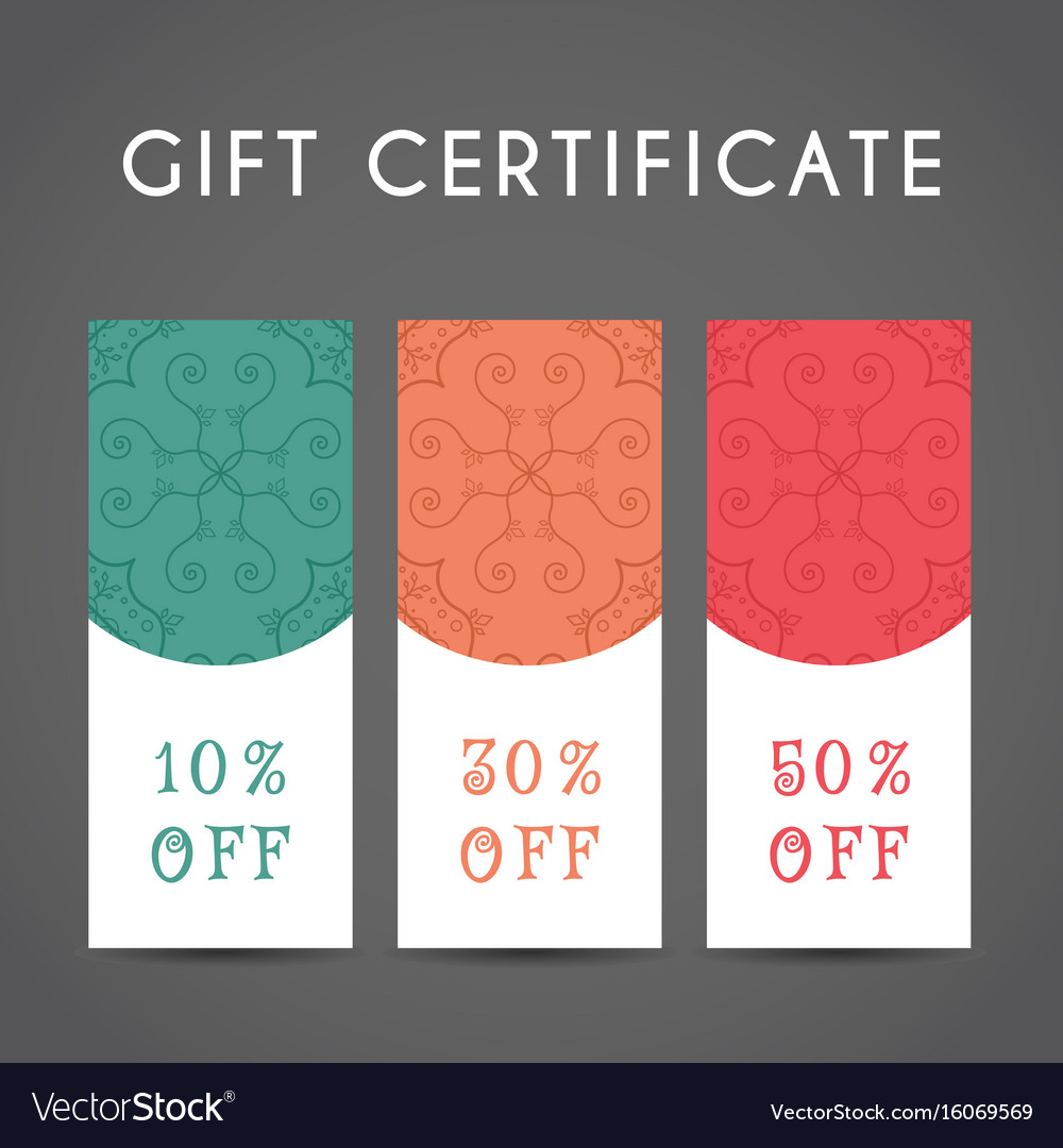 arabic discount coupon template royalty free vector image