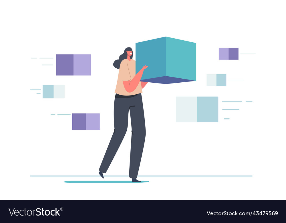 Big data server storage monitoring and managing vector image Big data server storage monitoring and managing