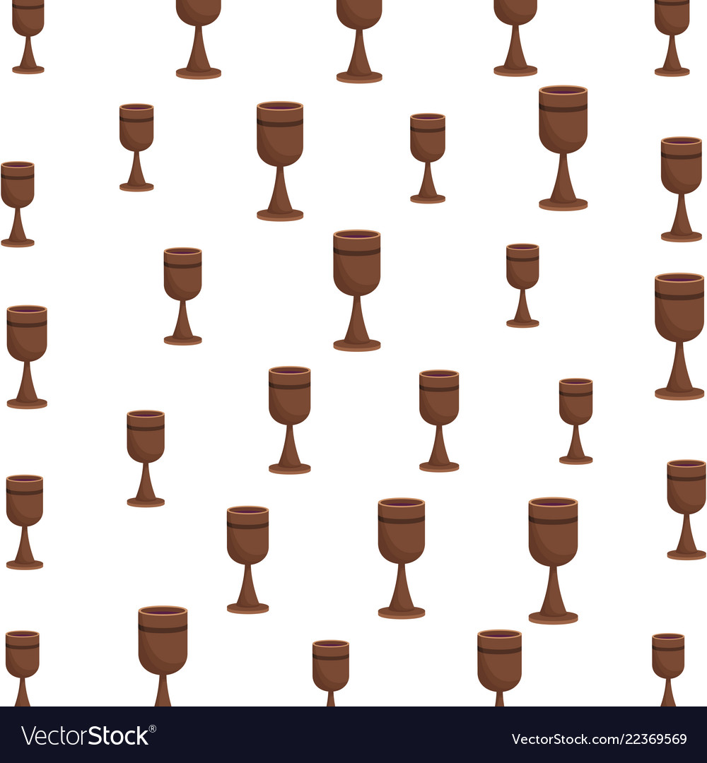 Chalice pattern background vector image Chalice pattern background