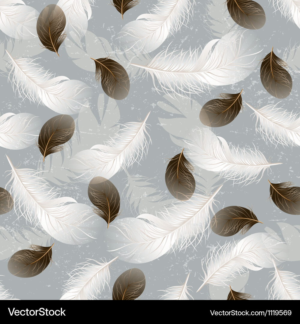 Feather seamless Royalty Free Vector Image - VectorStock
