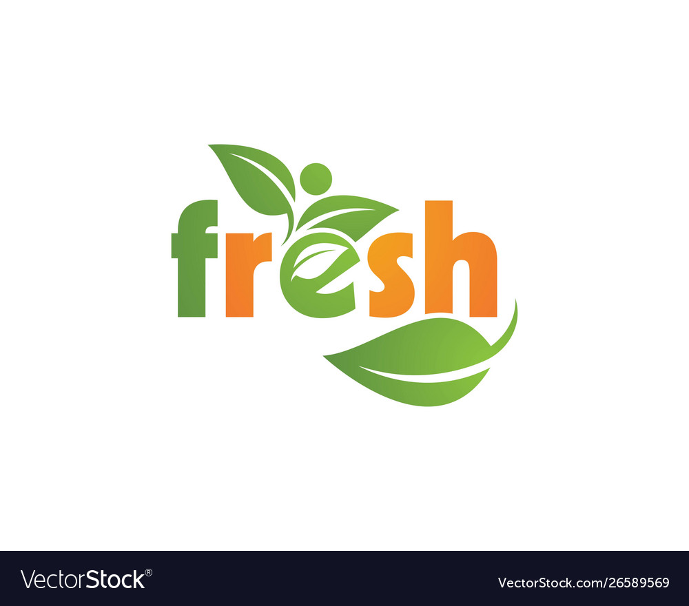 Fresh logo Royalty Free Vector Image - VectorStock