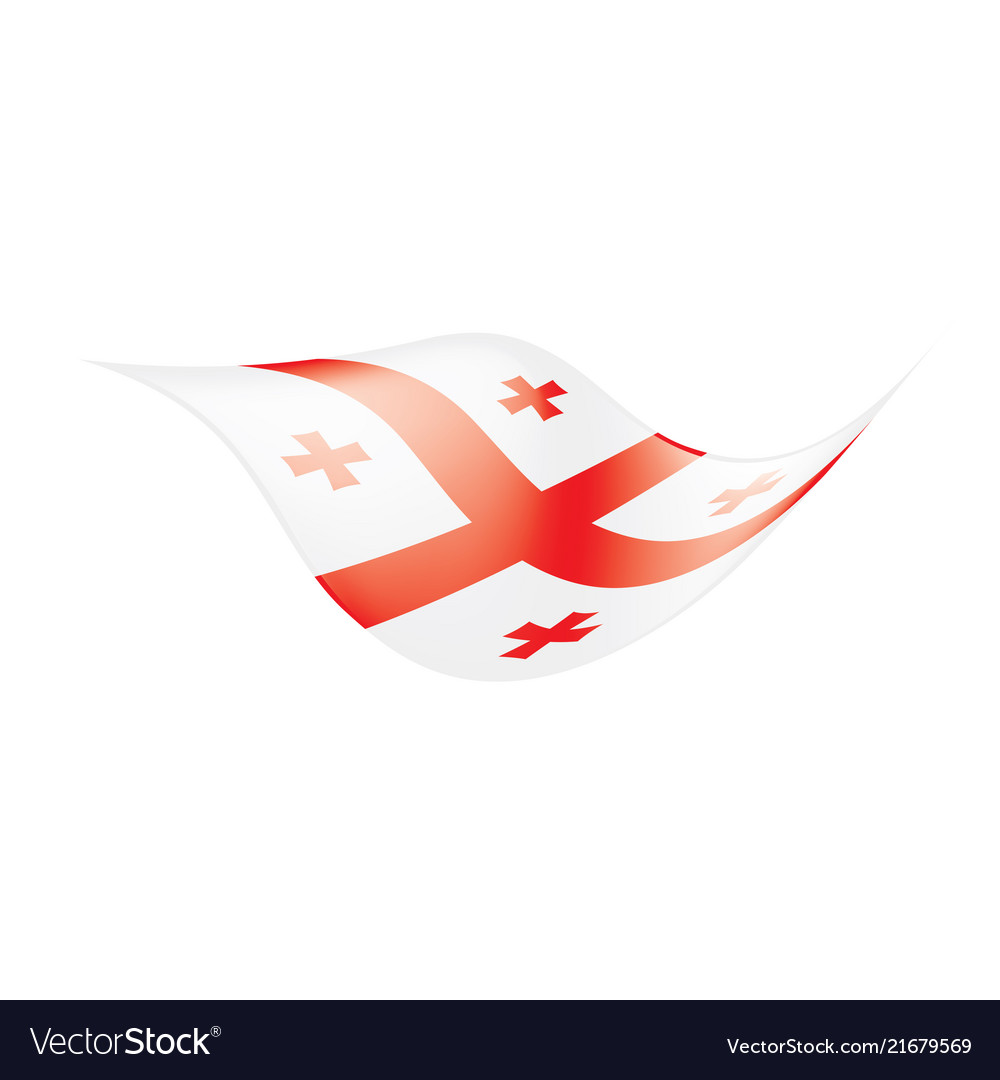 Georgia flag Royalty Free Vector Image - VectorStock