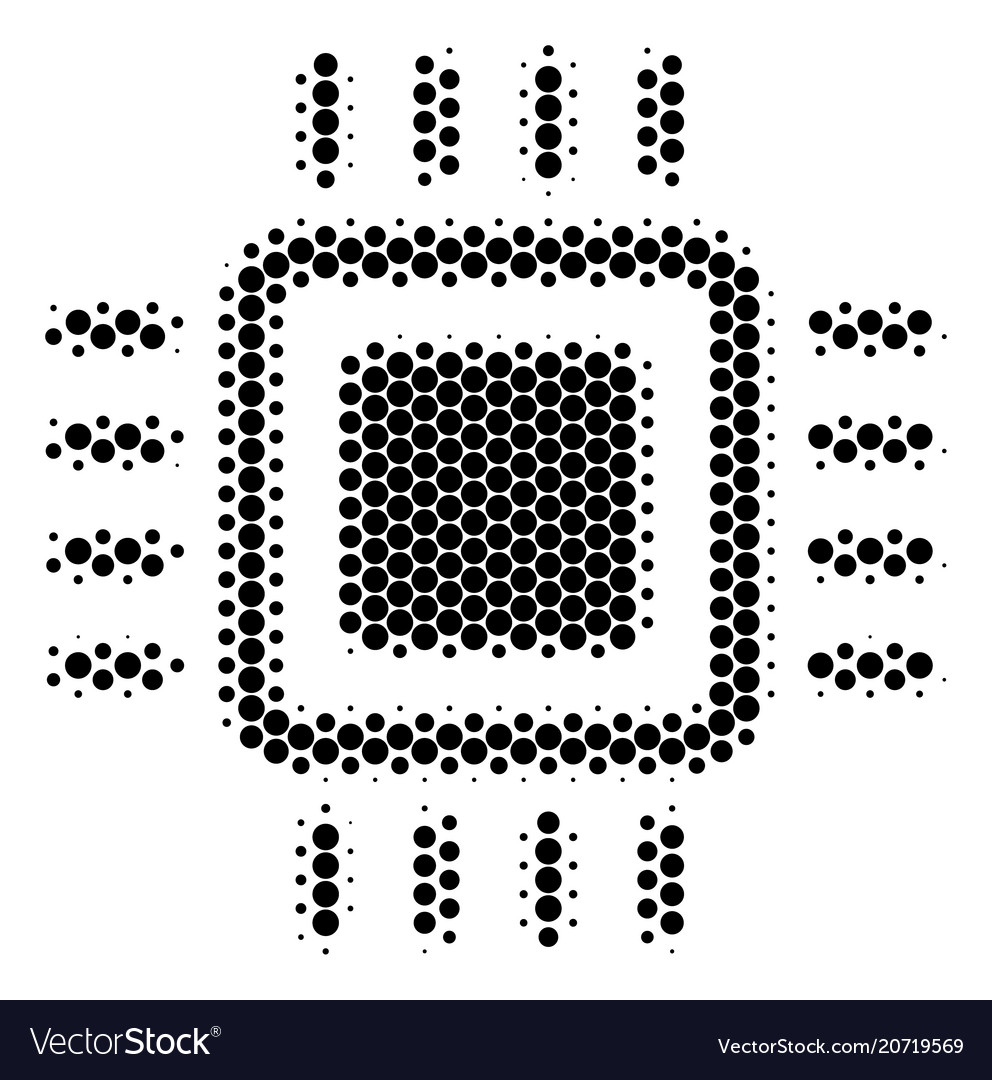 Halftone dot processor icon