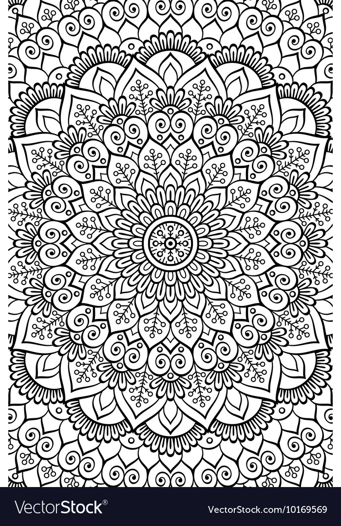 Indian mandala background Royalty Free Vector Image