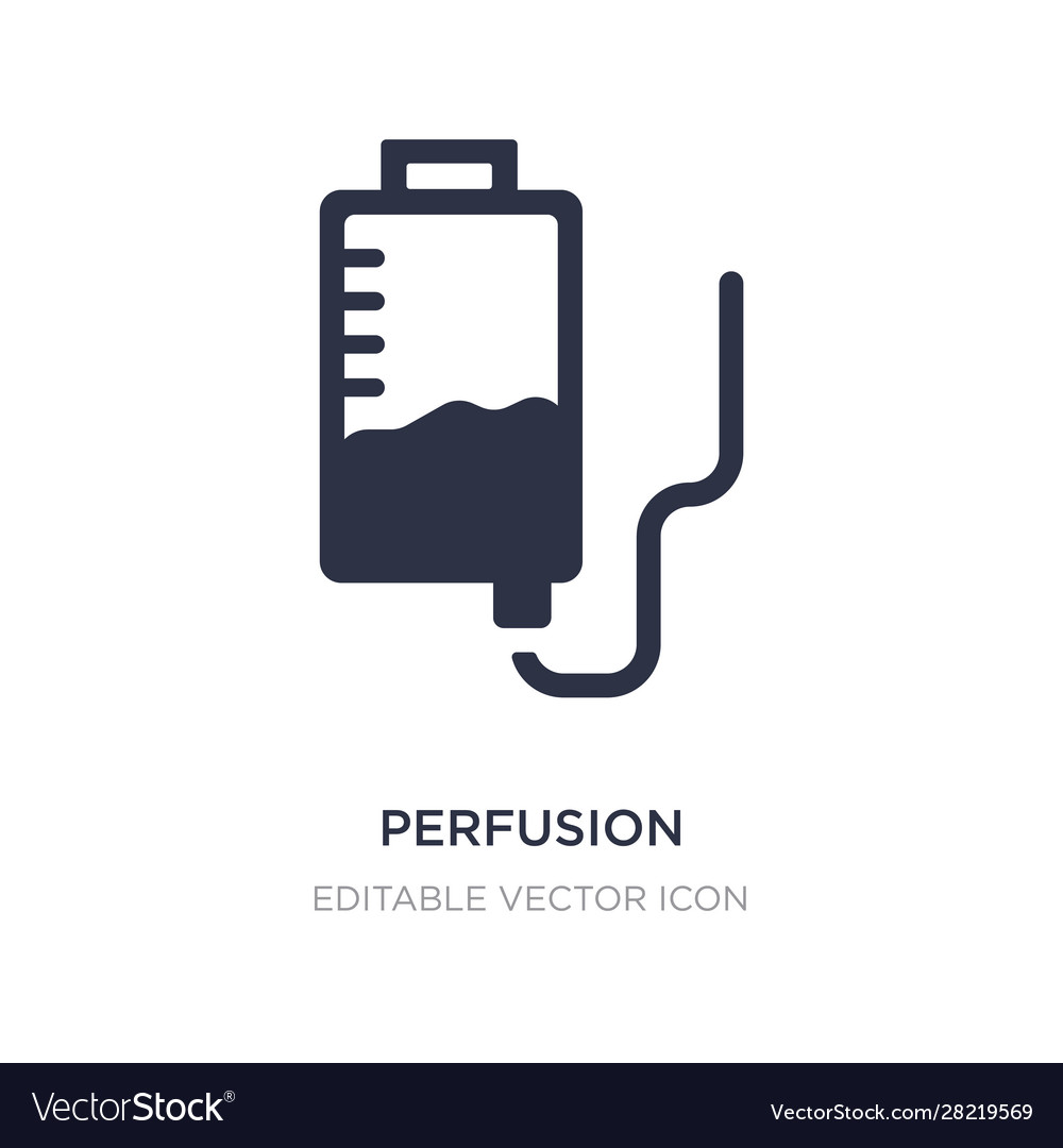 Perfusion icon on white background simple element Vector Image Perfusion icon on white background simple element