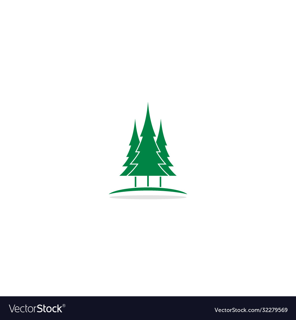 Pine tree nature logo Royalty Free Vector Image