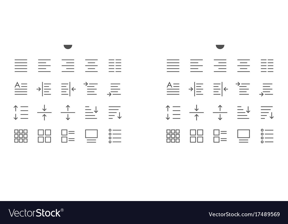 Pixel Edit Thin Line Icon - Text