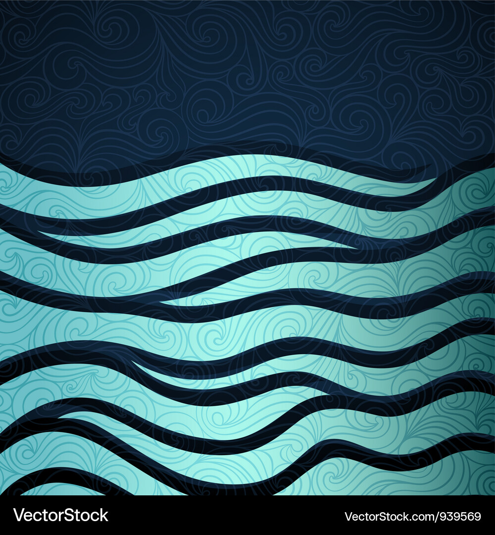 Sea waves background Royalty Free Vector Image