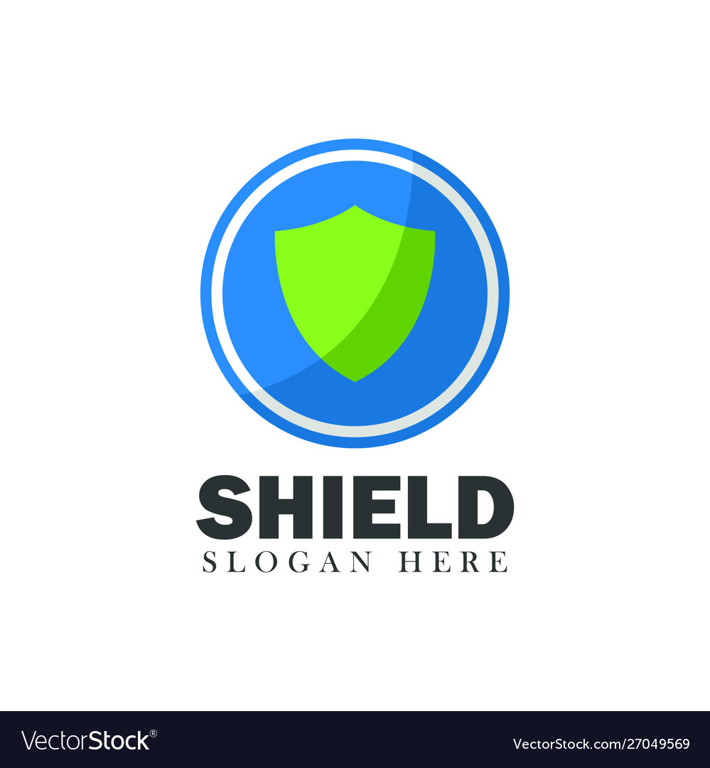 Shield security design element emblem concept