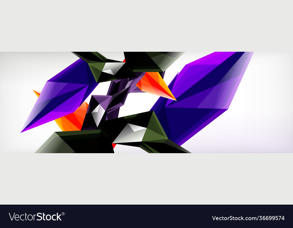 3d triangles and pyramids abstract vector image 3d triangles and pyramids abstract