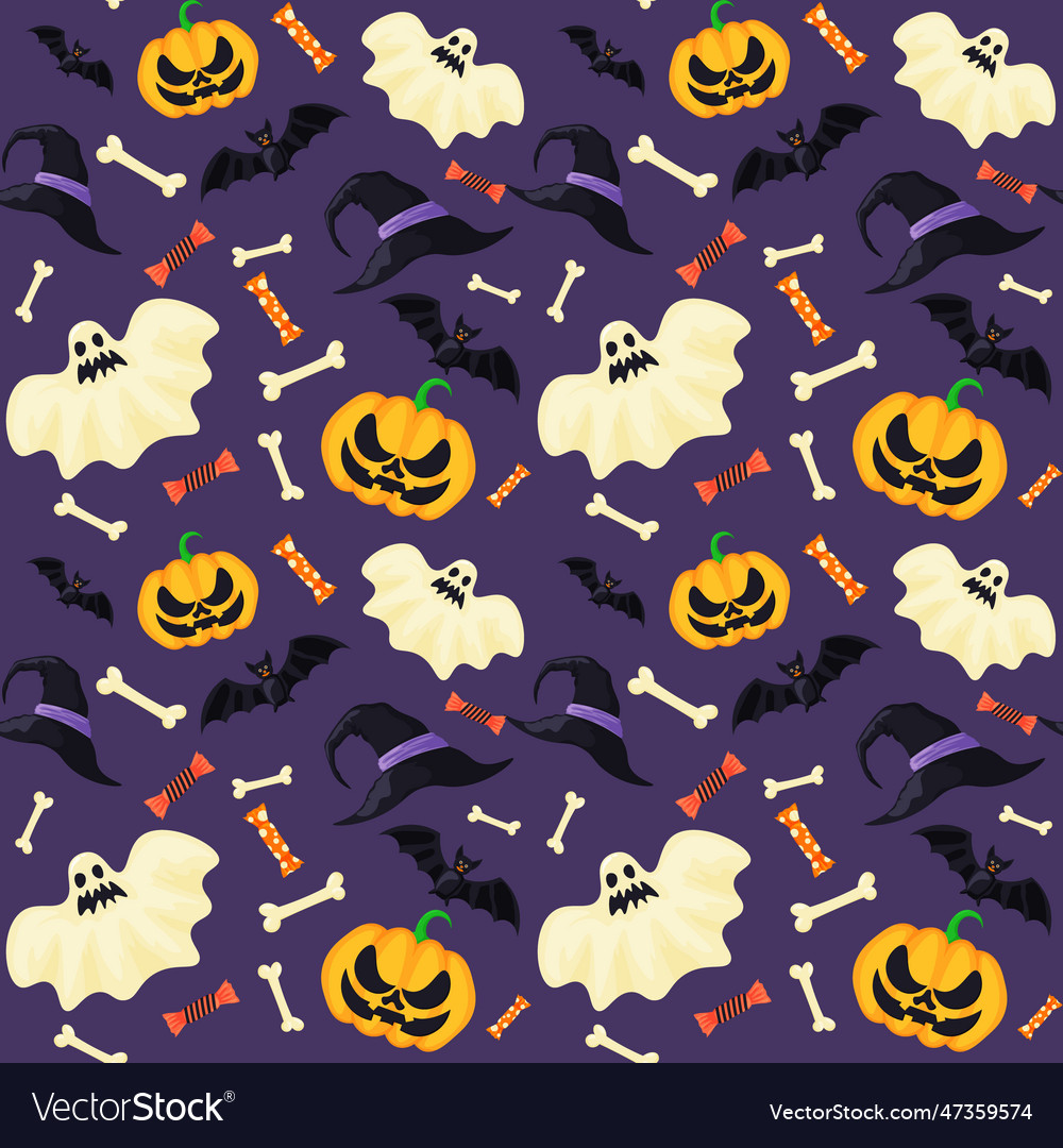 Abstract halloween pattern design background