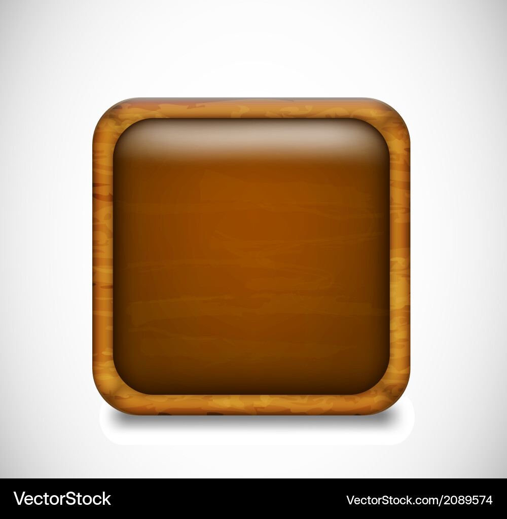Brown app icon Royalty Free Vector Image - VectorStock