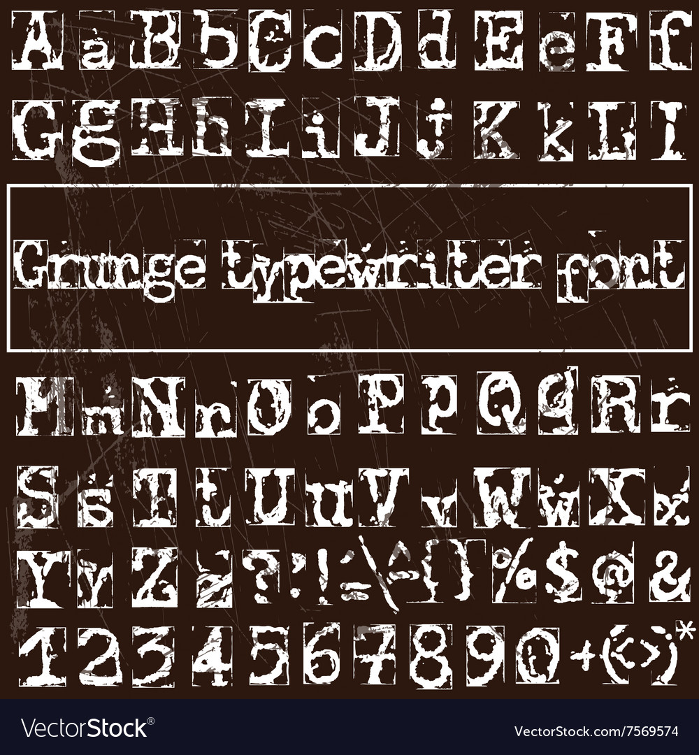 typewriter font