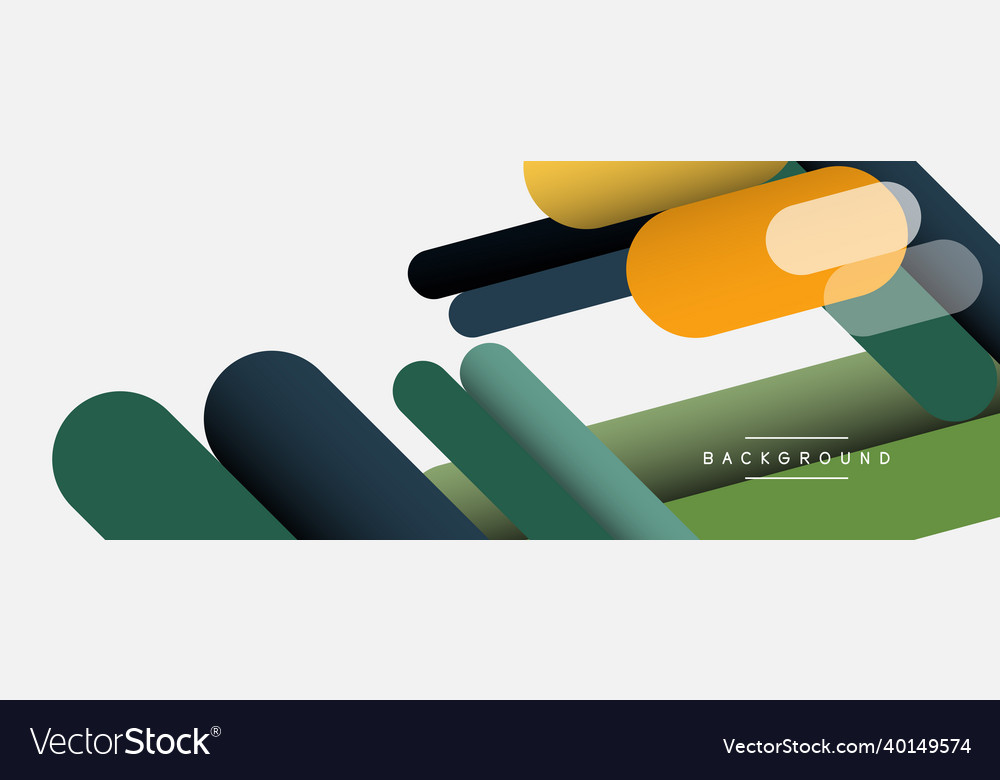 Overlapping round shapes and lines background vector image Overlapping round shapes and lines background