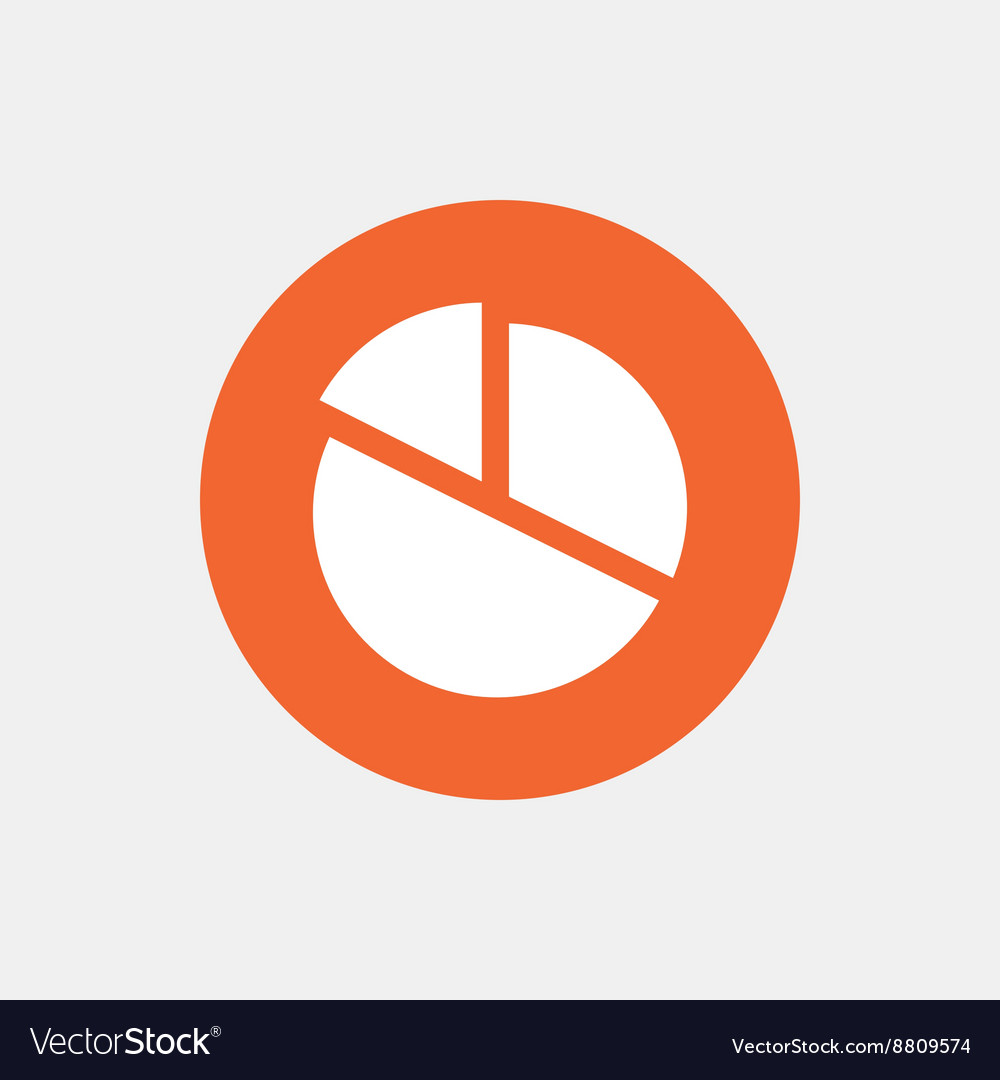 Pie chart graph sign icon diagram button