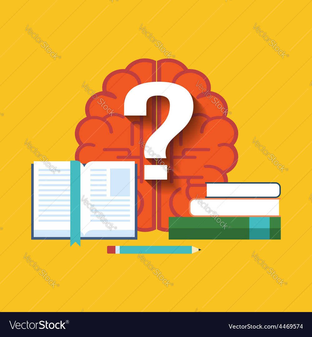 Searching for answers learning concept flat design