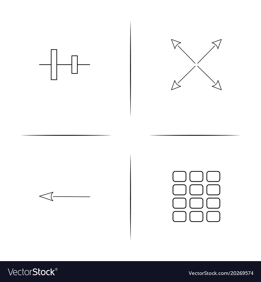 Web linear simple icon setoutline icons
