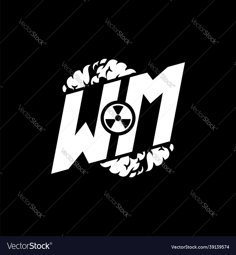 Wm monogram shape smoke style