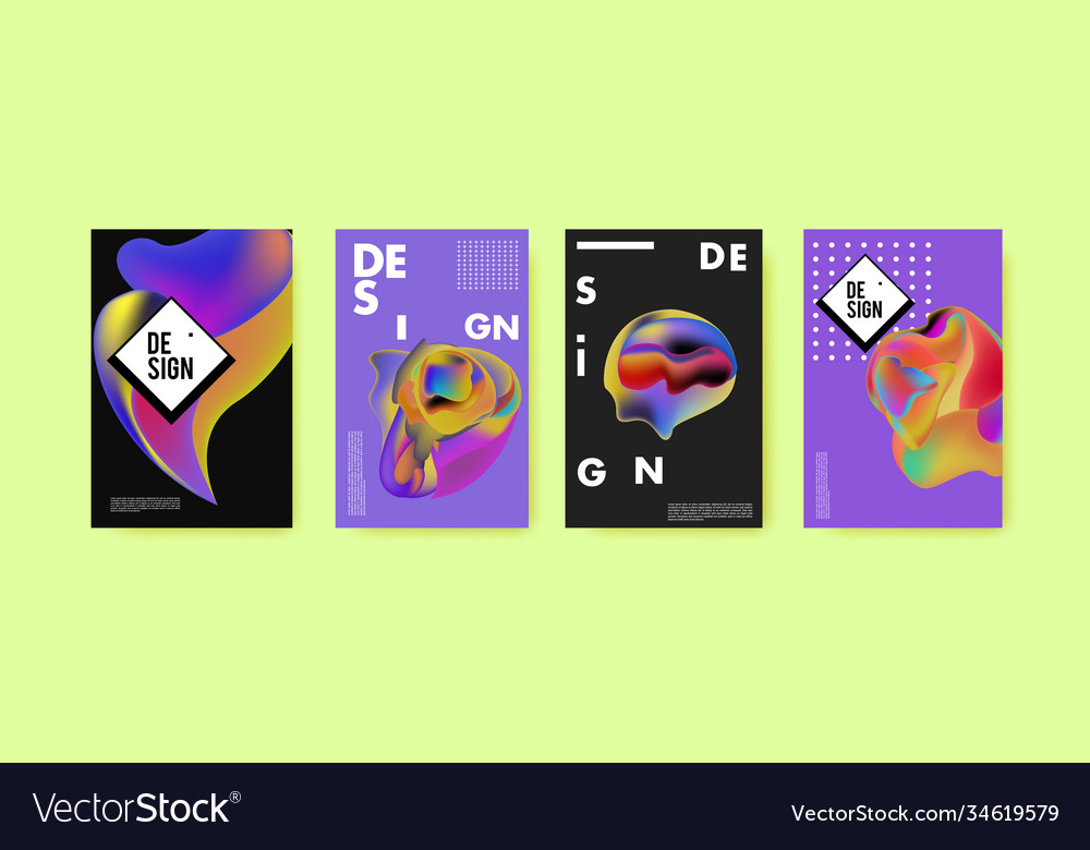 Abstract colorful liquid and fluid pattern Vector Image Abstract colorful liquid and fluid pattern