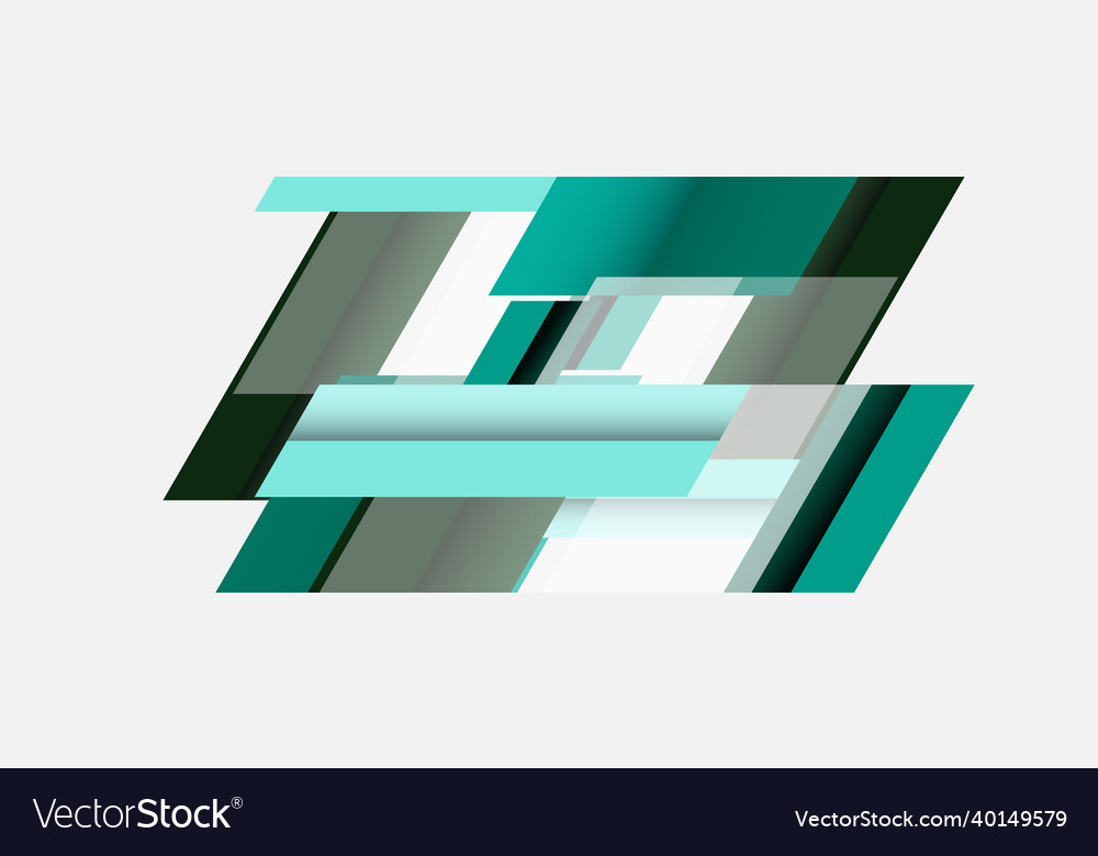 Background geometric diagonal square shapes vector image Background geometric diagonal square shapes