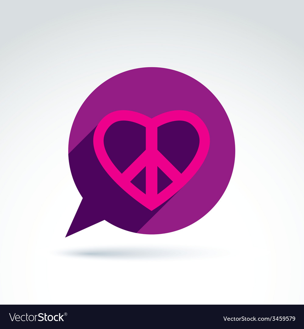 Chat on peace and love theme antiwar