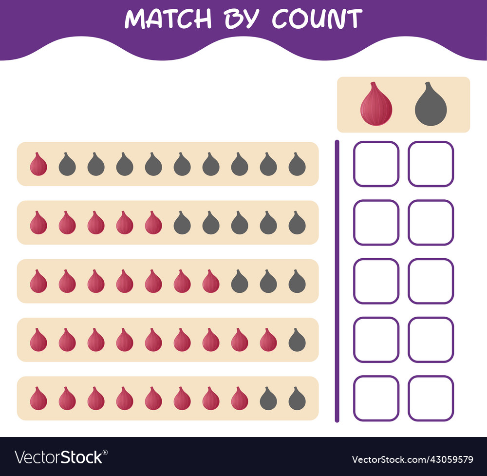 Count the Red Onions - Matching Game