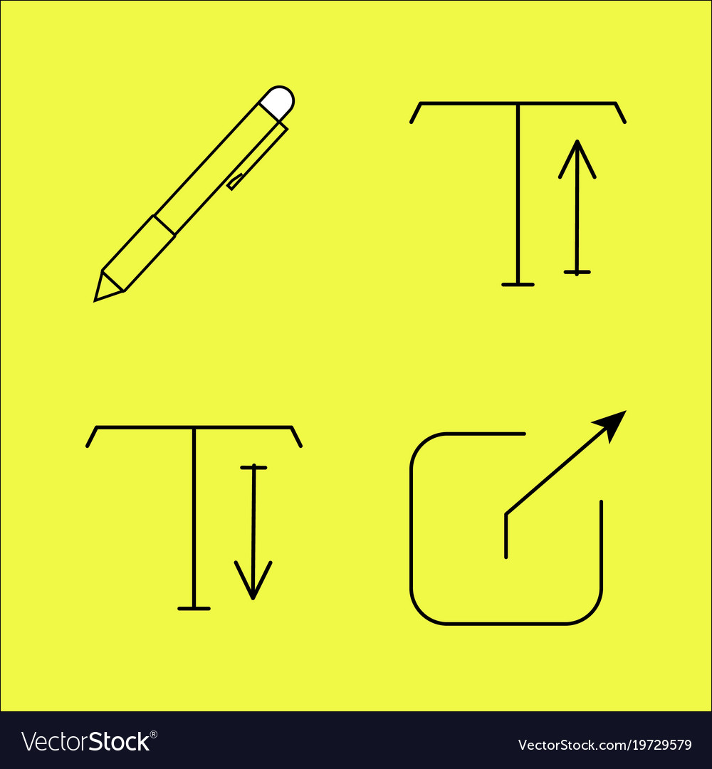 Essential linear icon set