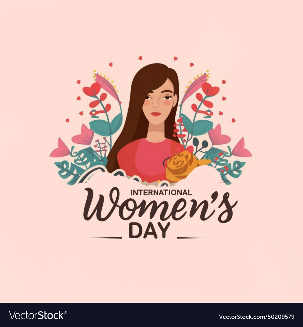 Happy international womens day of women Royalty Free Vector