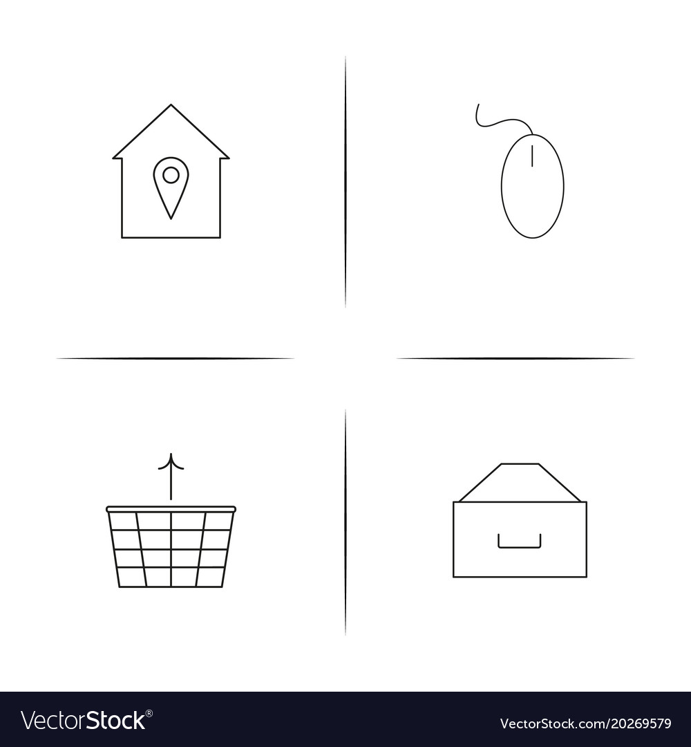 Interface linear simple icon setoutline icons