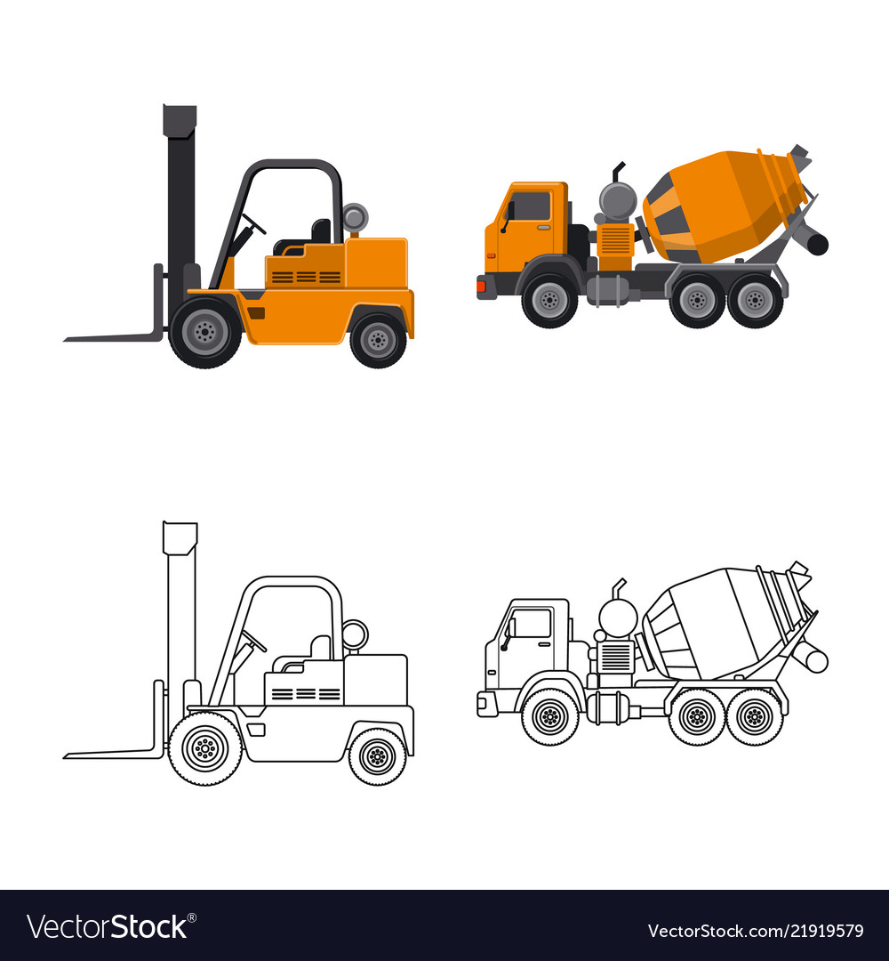 Isolated object of build and construction logo
