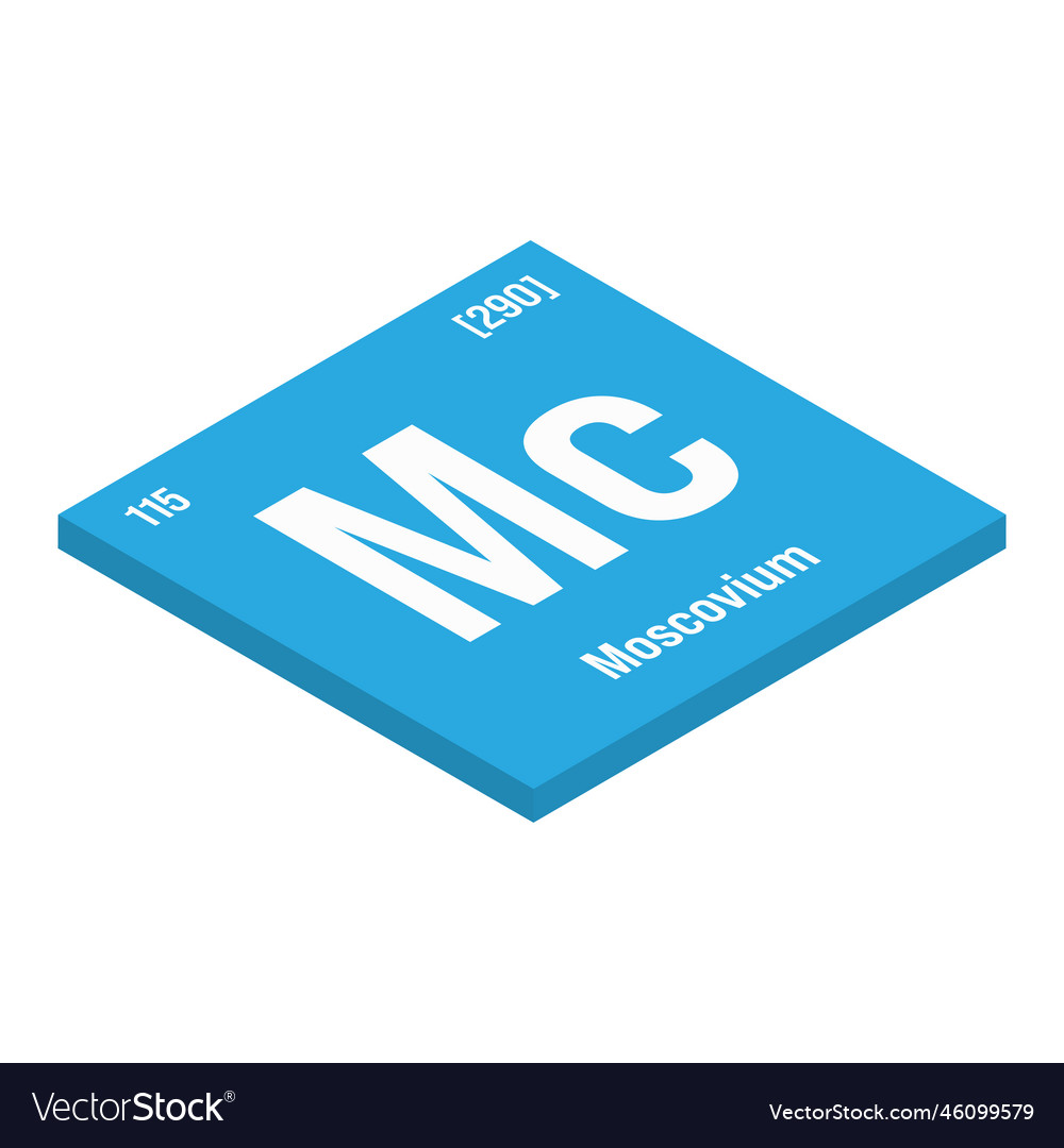 Moscovium mc periodic table element