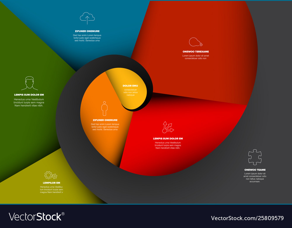 Project evolution timeline template Royalty Free Vector