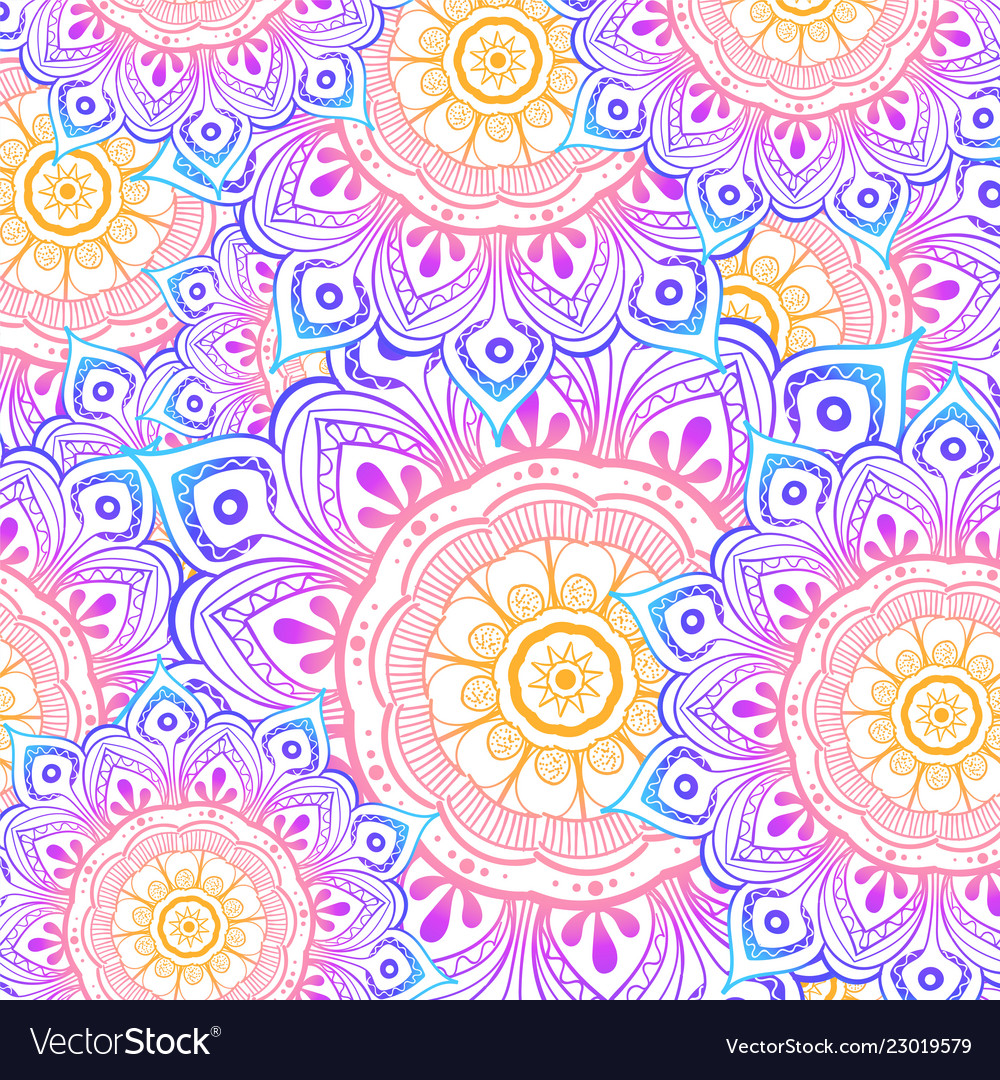 seamless multicolor pattern with
