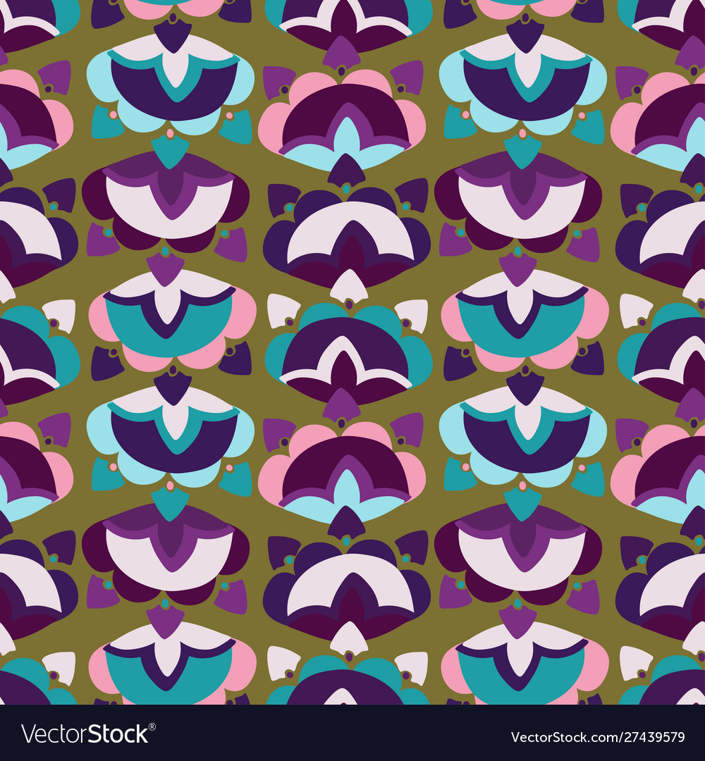 Seamless pattern with abstract spots vector image Seamless pattern with abstract spots