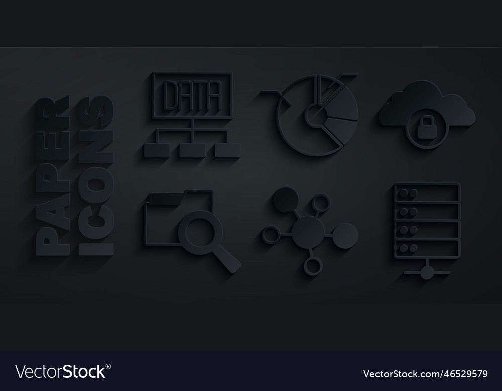 Set mind map infographic cloud computing lock vector image Set mind map infographic cloud computing lock